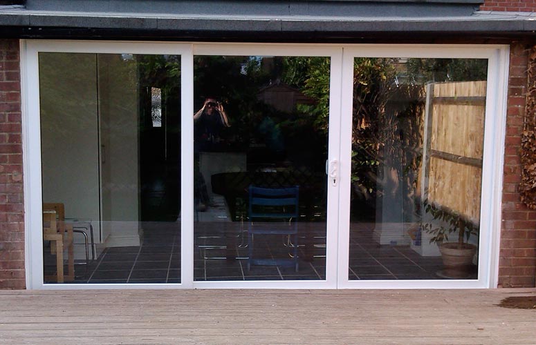 Patio UPVC doors.